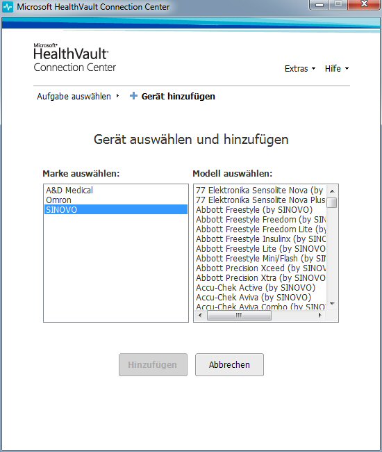 Healthvault Connection Center